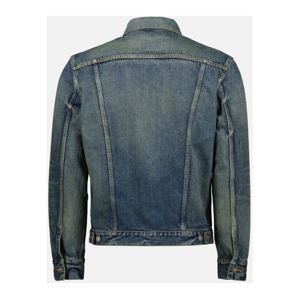 Saint Laurent Klassieke Denim Jack Blue Heren