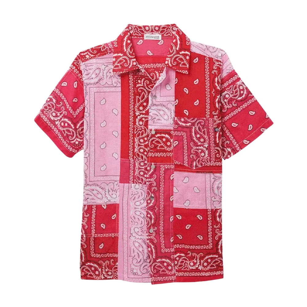 Arizona Love Katoenen Bowling Shirt Red Dames