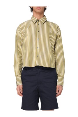 chemise-courte-a-rayures-vertes