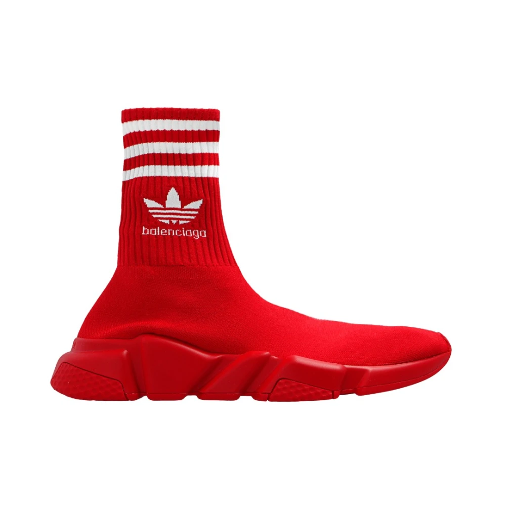 Balenciaga Speed Sock Sneakers Red, Dam