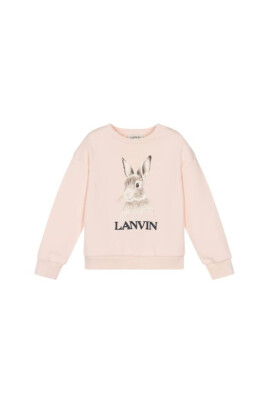 sweat-shirt-col-rond-logo-rose