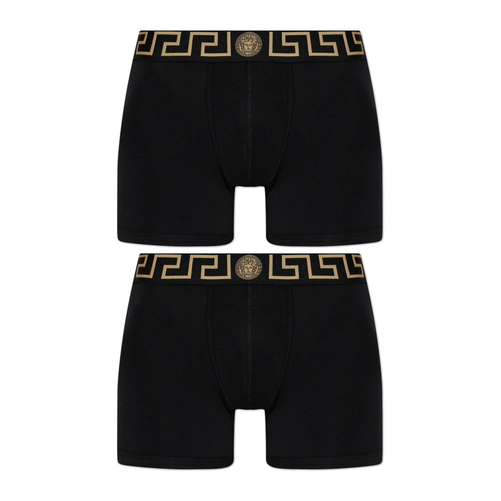 Versace Uomo Nero - Greca Border Boxers - Underwear - L