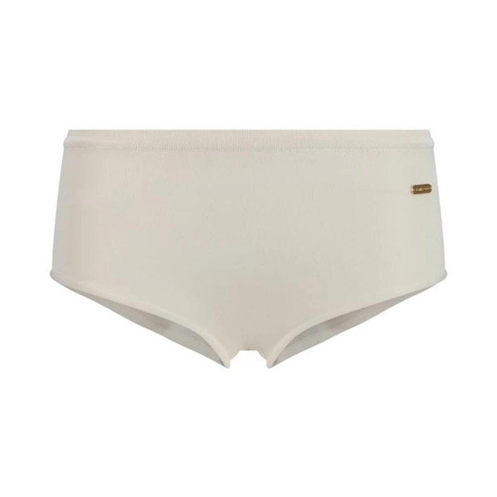 Tom Ford Monogram Plaque Elastische Tailleband Briefs White Dames