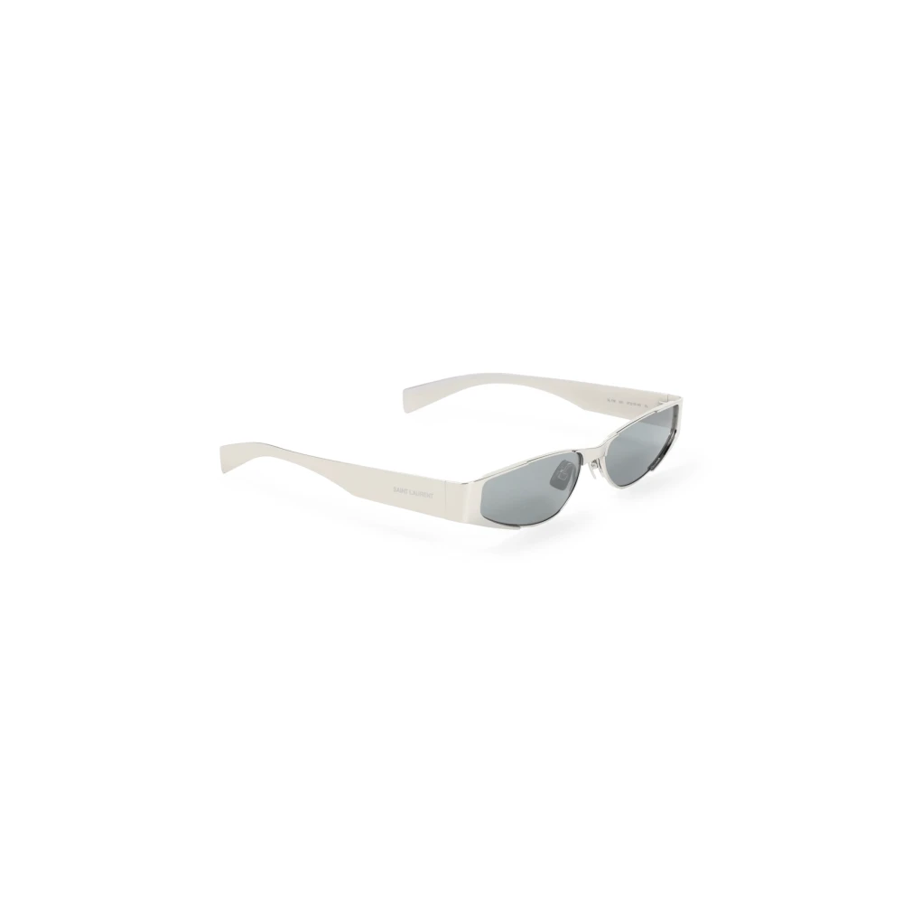 Saint Laurent Zilveren Spiegel Zonnebril Gray Dames