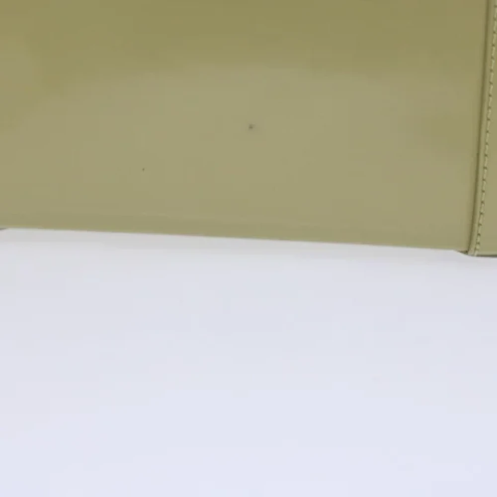 Dior Vintage Pre-owned Leather shoulder-bags Beige Dames
