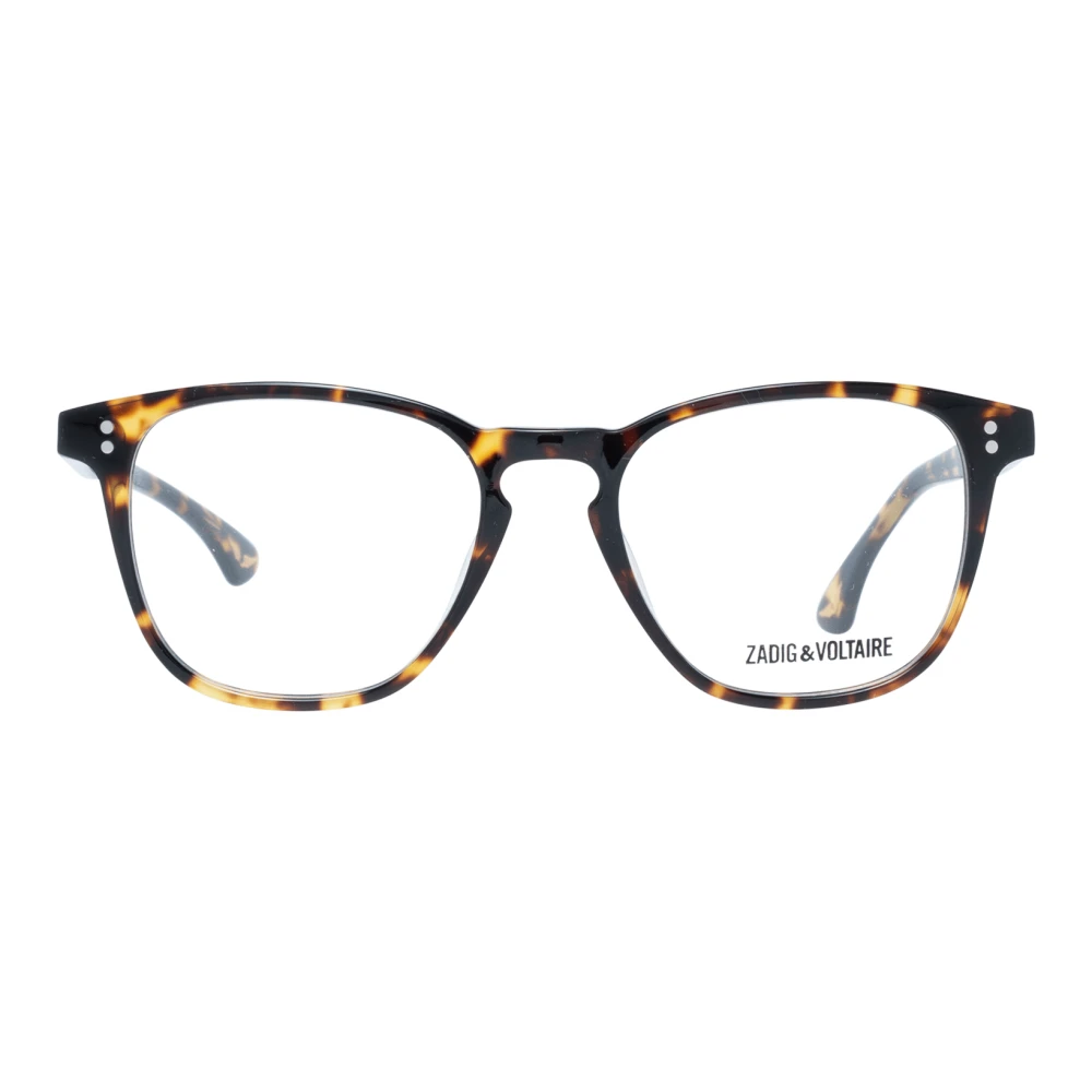 Zadig & Voltaire Bruine Heren Rechthoekige Optische Brillen Brown Heren