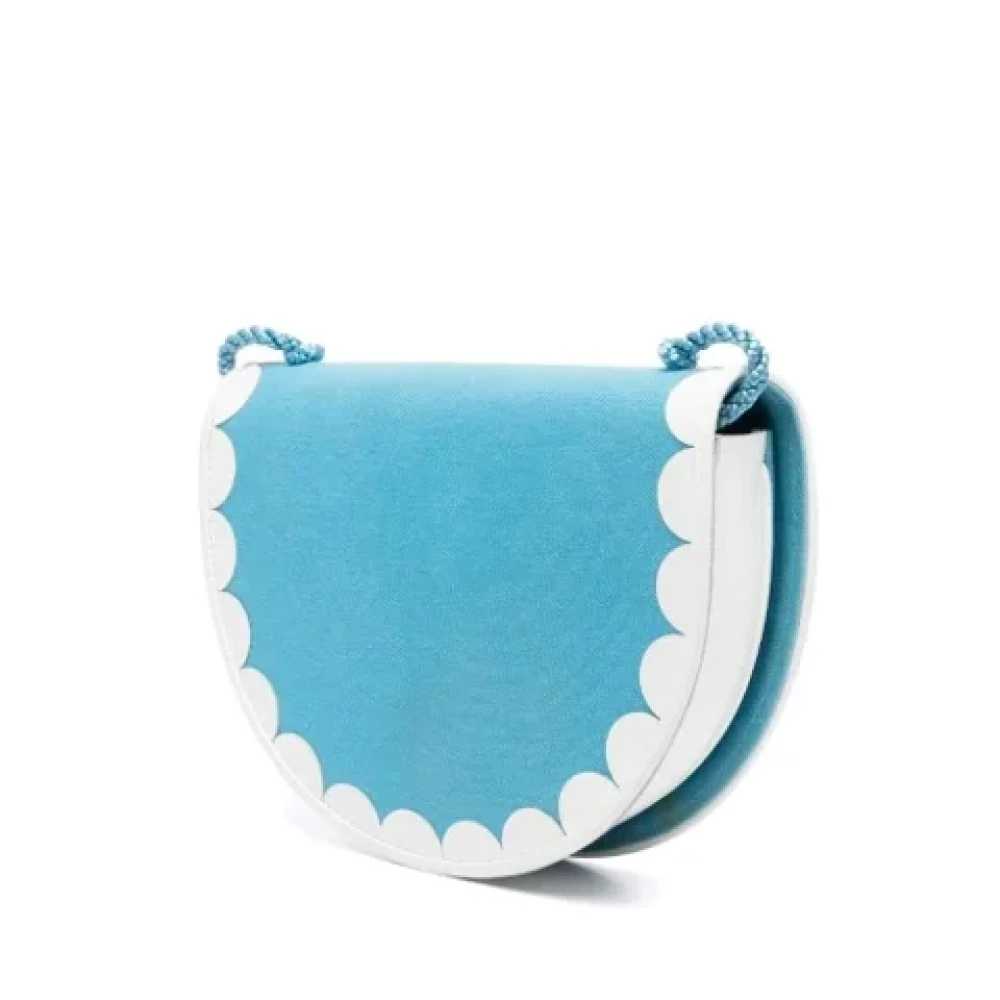 Yves Saint Laurent Vintage Pre-owned Cotton shoulder-bags Blue Dames