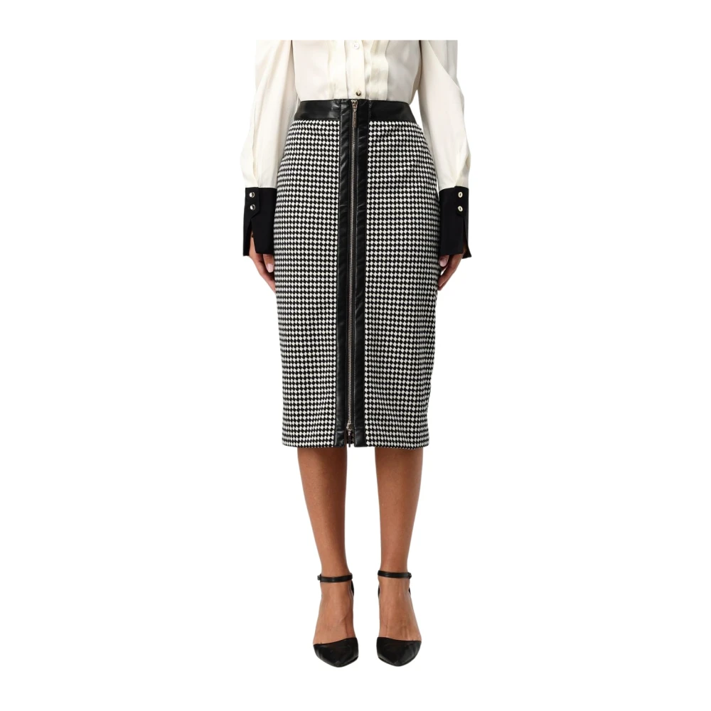 Simona Corsellini Elegante Zwarte Rok voor Vrouwen Black Dames