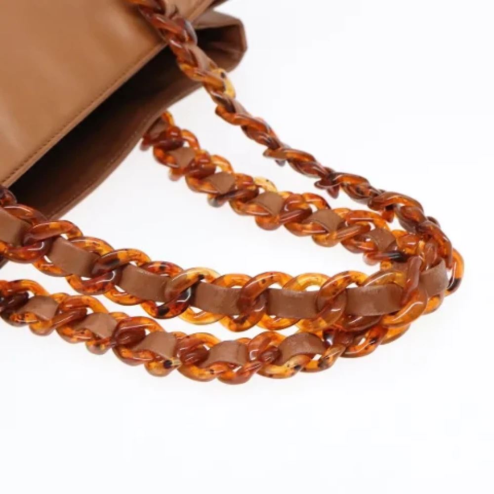 Prada Vintage Pre-owned Leather prada-bags Brown Dames
