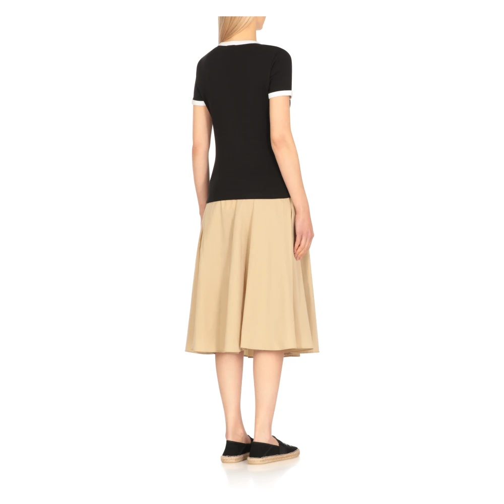 Kenzo Zwart T-shirt met Boke Flower logo Black Dames