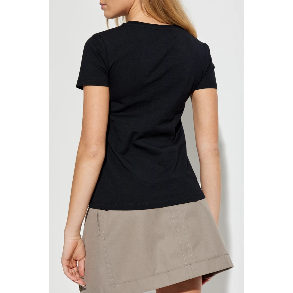 Moschino T-shirt met logo Black Dames