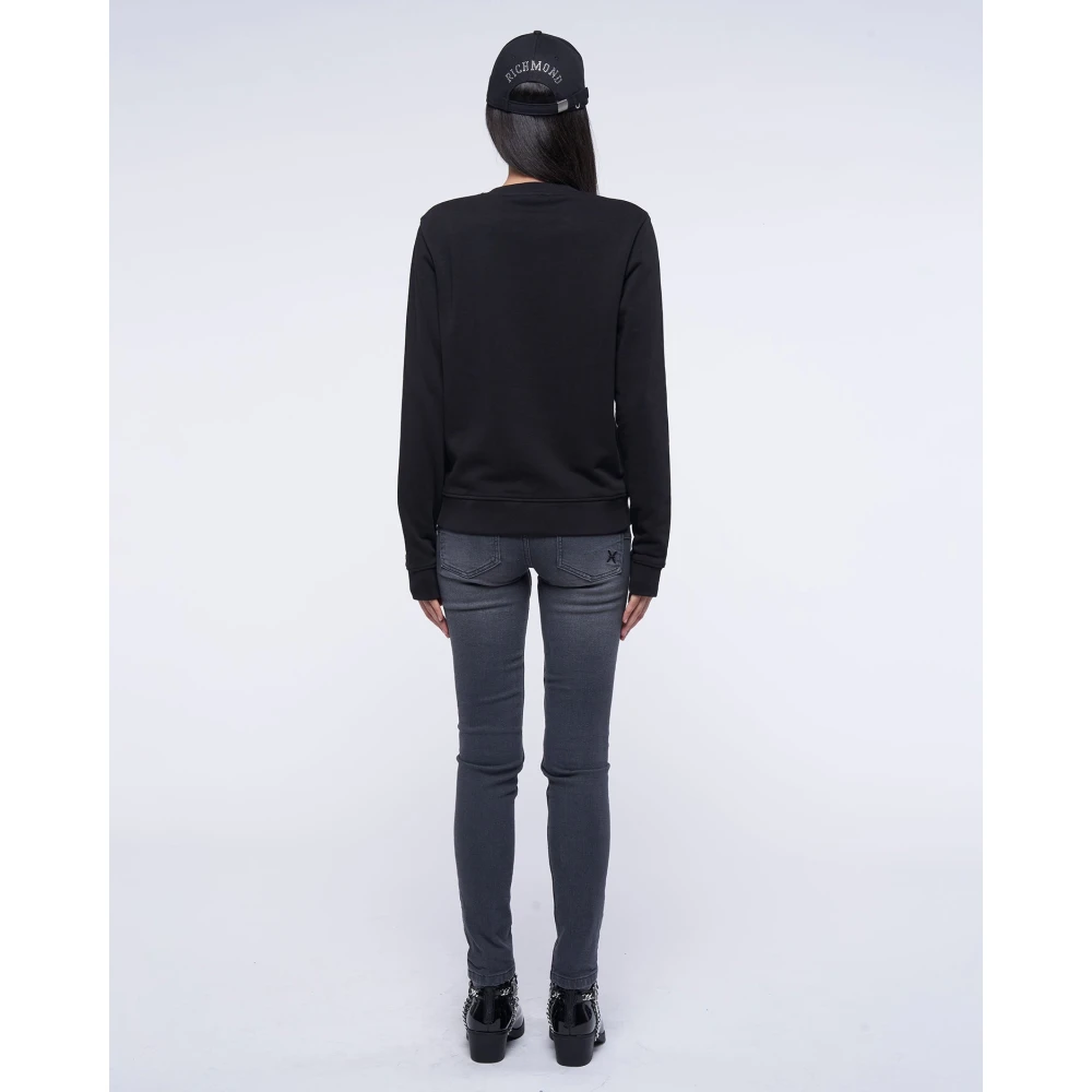 John Richmond Sweatshirt met logo Black Dames