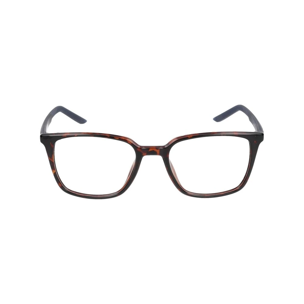 Nike Unisex Brown Glasses, 53 Mm, Tortoise/Matte Mystic Navy Eyeglasses
