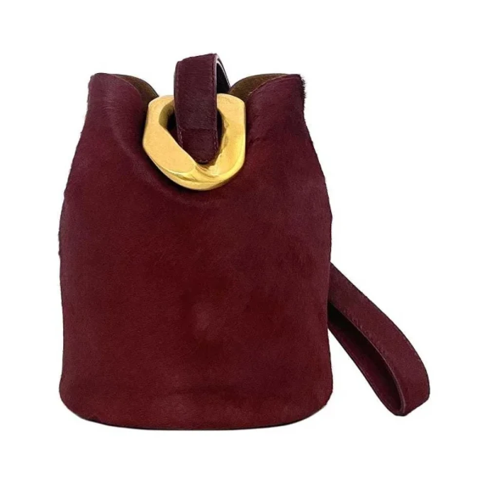 Bottega Veneta Vintage Pre-owned Leather shoulder-bags Red Dames