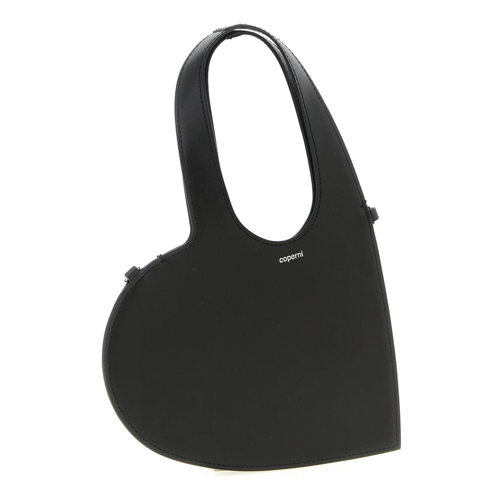 Coperni Women's Black Handbags, One Size, Mini Heart Tote