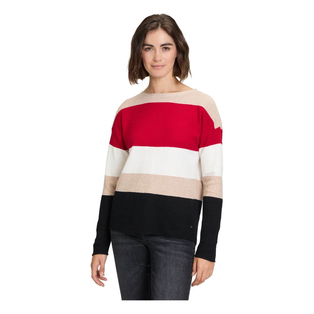 Betty & Co Gestreepte Gebreide Trui Multicolor Dames