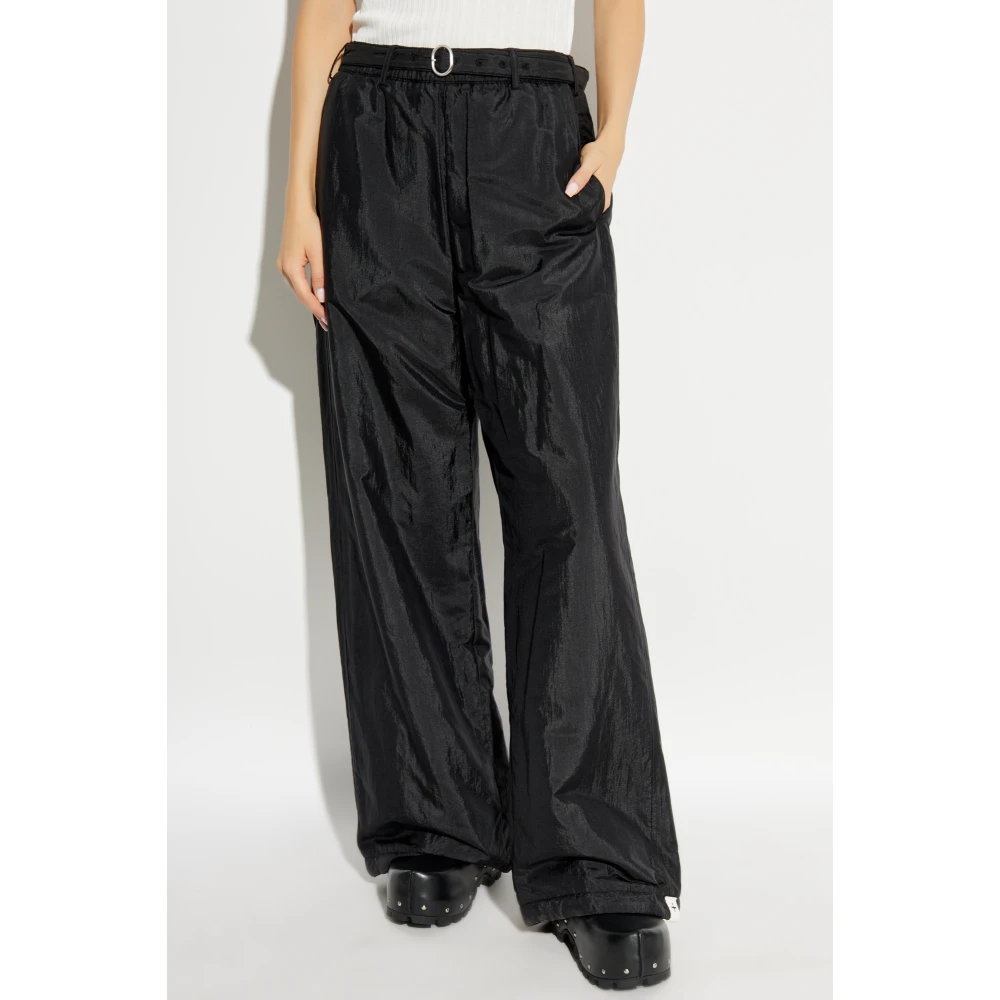 Jil Sander Broek met riem Black Heren