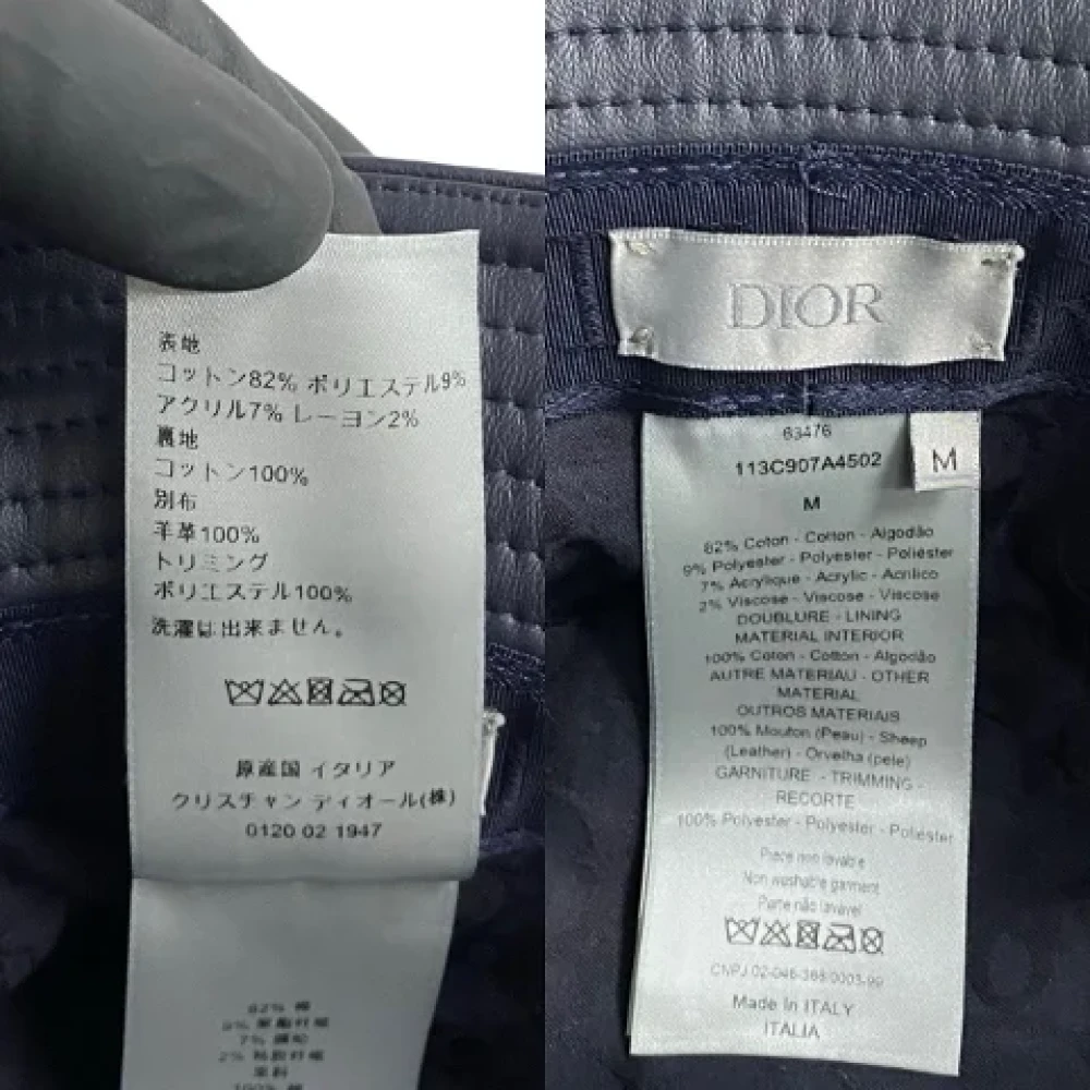 Dior Vintage Pre-owned Cotton hats Black Dames