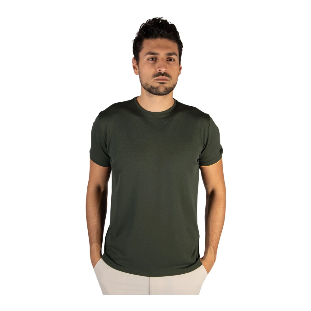 RRD Slim-fit katoenen piqué T-shirt Green Heren