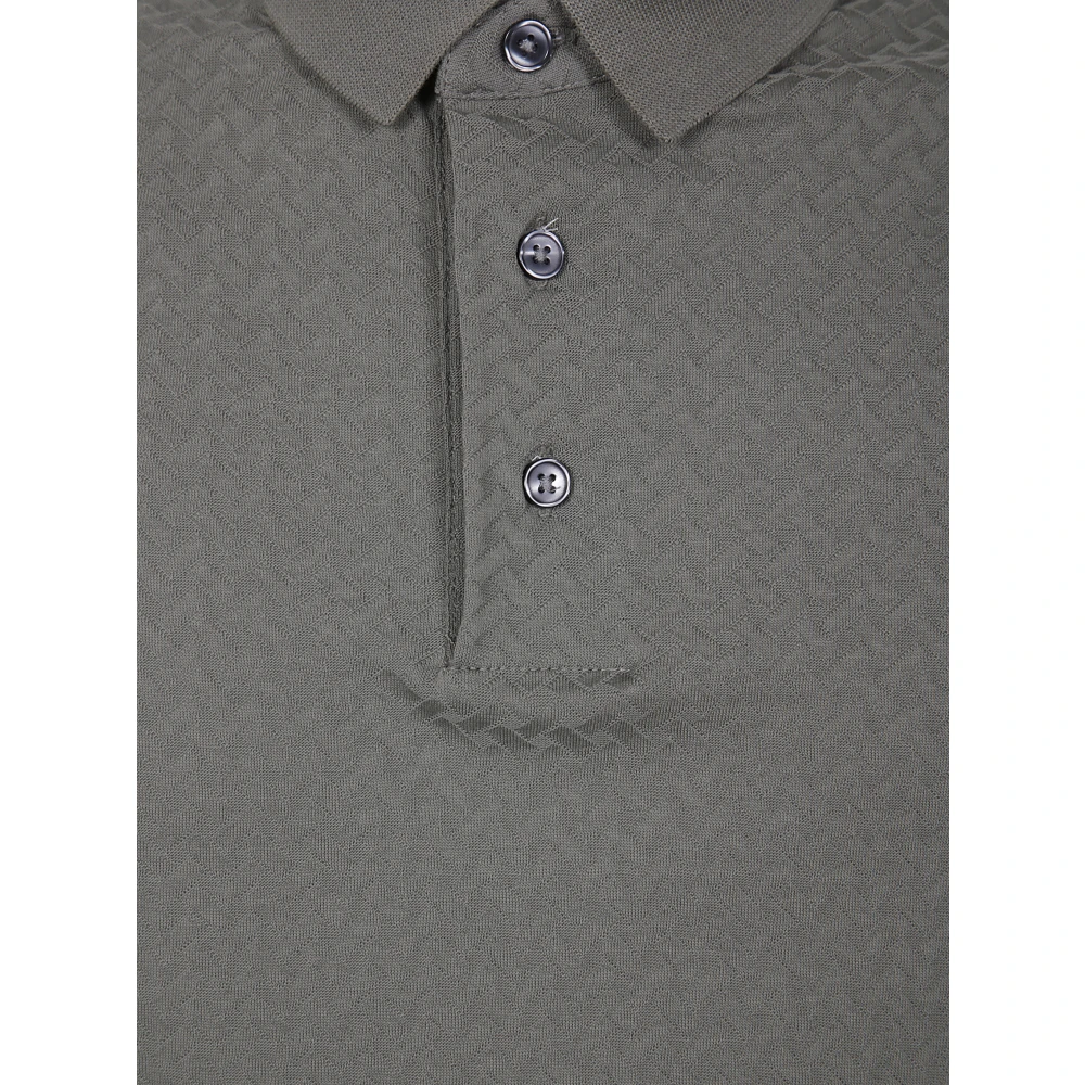 Emporio Armani Klassieke Polo Shirt voor Mannen Gray Heren