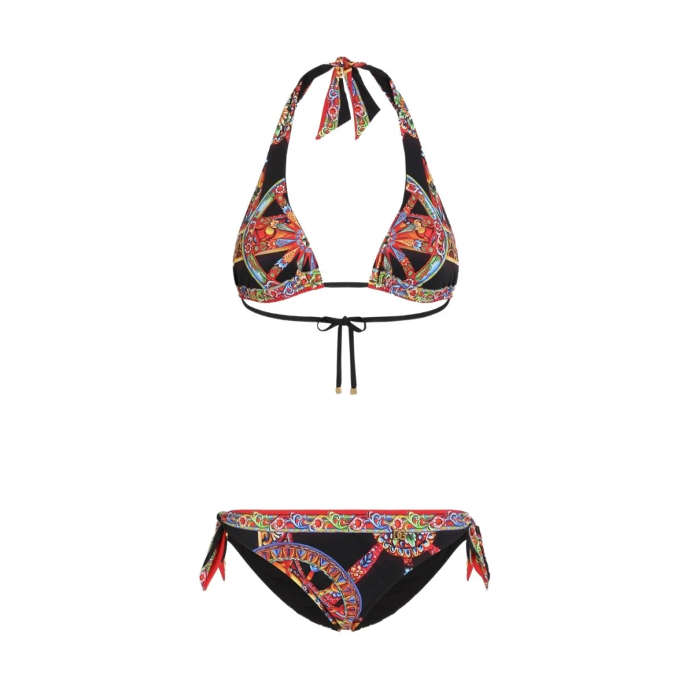 Dolce & Gabbana Vrouw Multicolor Badmode Dames, Veelkleurig, L, Bikinis
