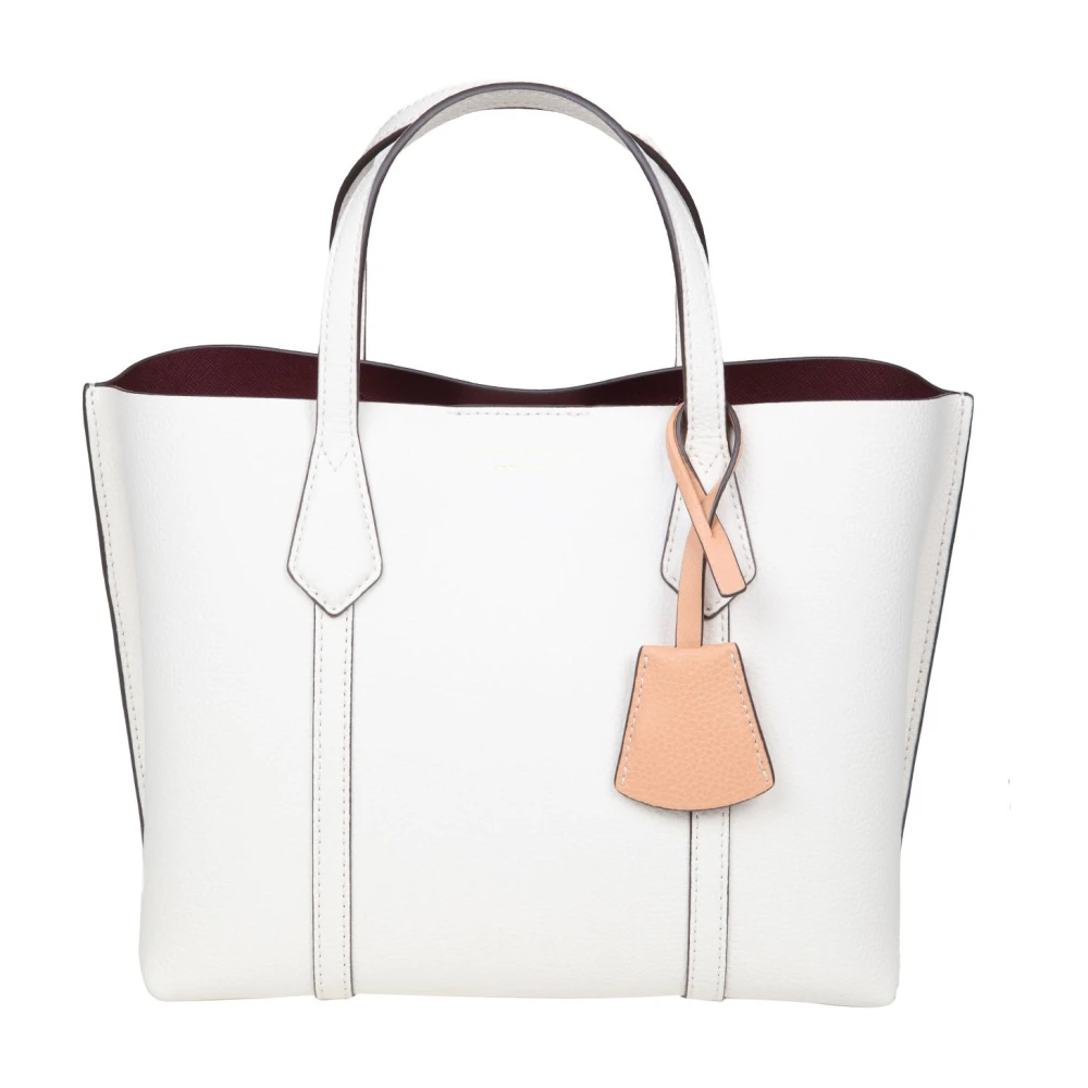 TORY BURCH Ivoorleren Triple-Compartiment Tote White Dames