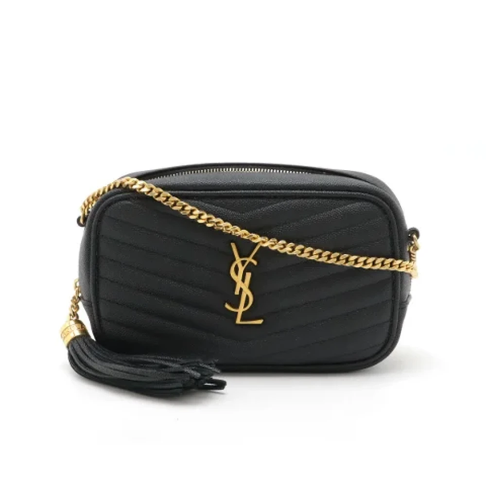 Yves Saint Laurent Vintage Pre-owned Leather crossbody-bags Black Dames