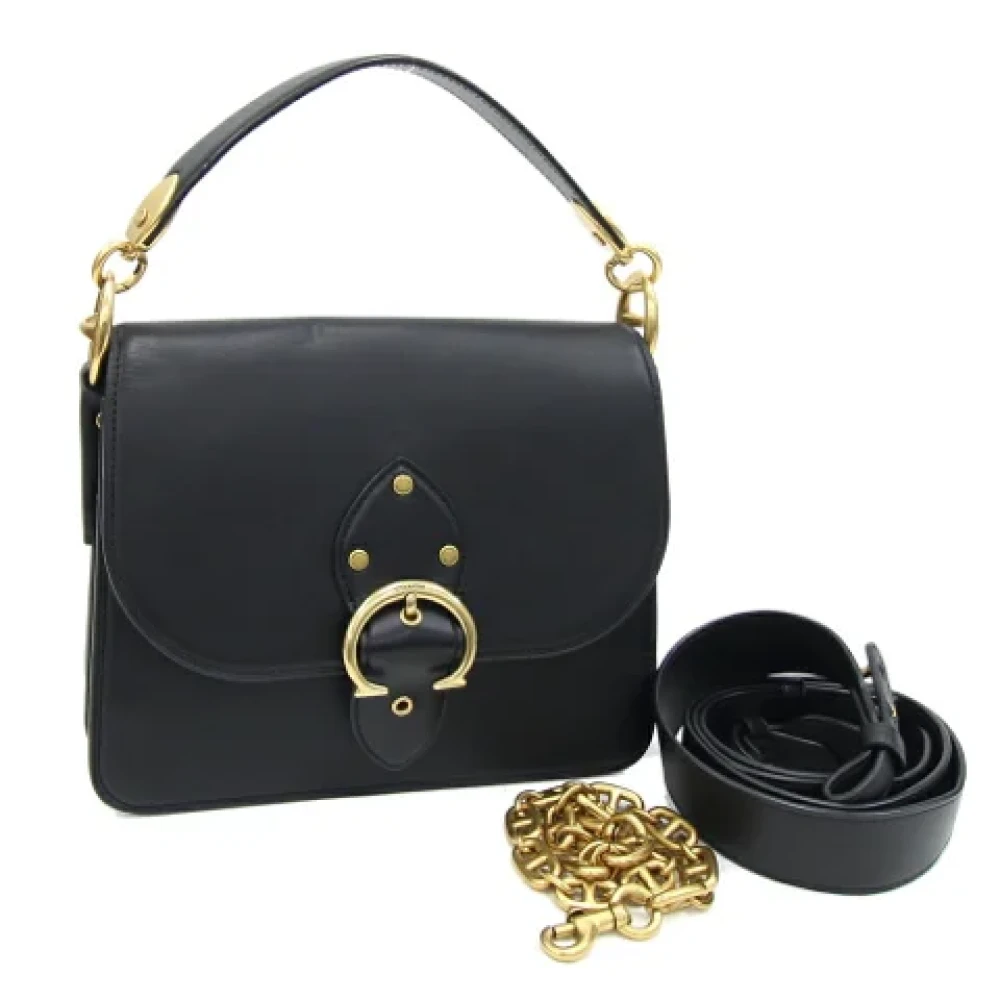 Coach Pre-owned Leather handbags Black Dames