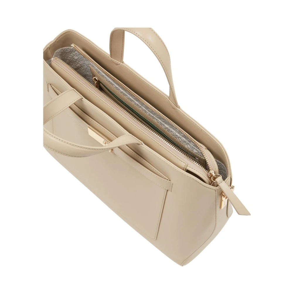 Tommy Hilfiger Beige Laptop Werkzak voor Vrouwen Beige Dames
