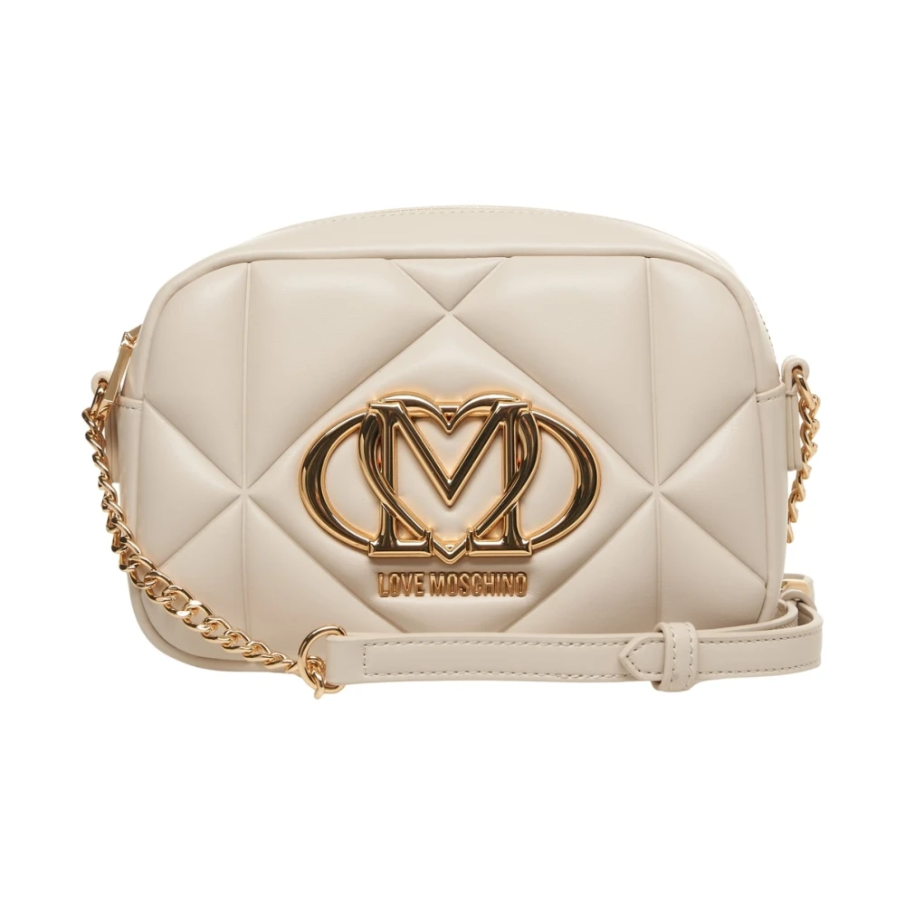 Love Moschino Women's White Quilted Shoulder Bag