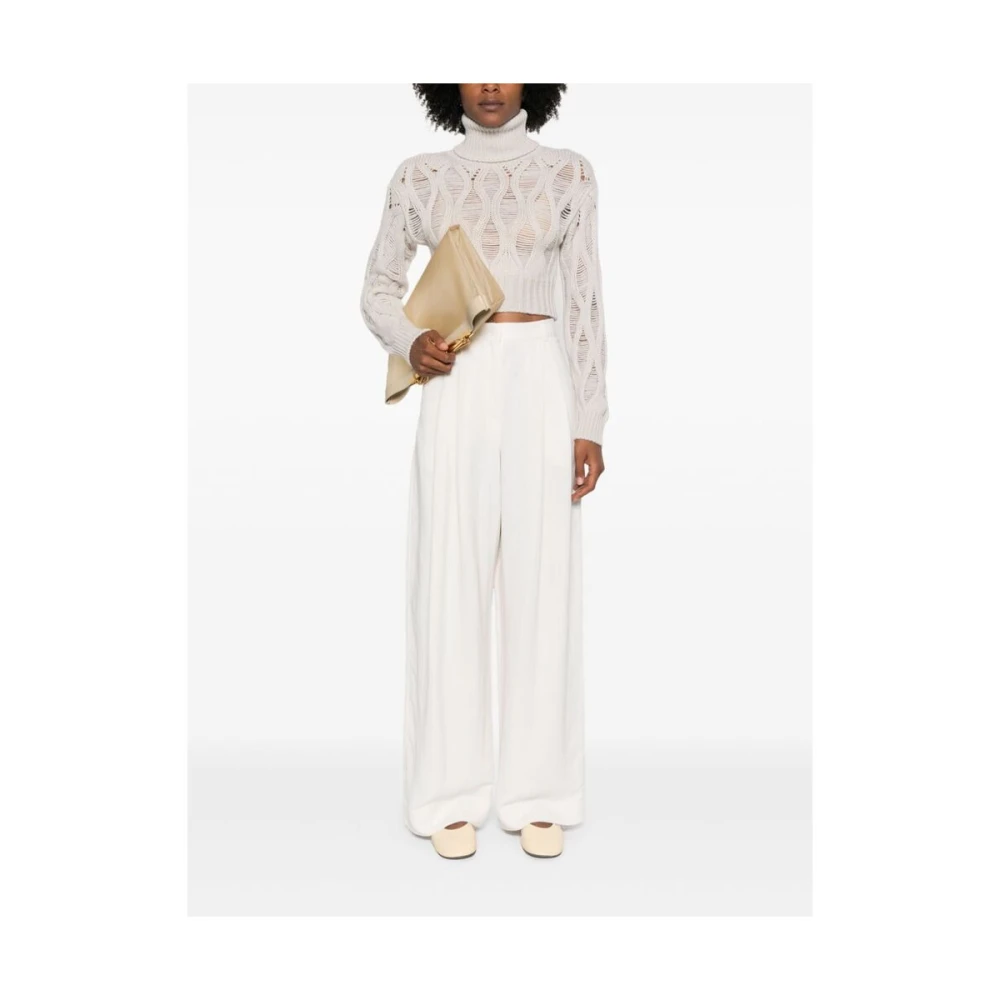 Wild Cashmere Amandel Beige Kasjmier Trui Beige Dames