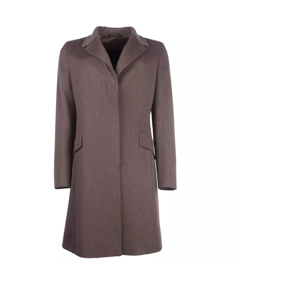 Made in Italia Italiaanse Wool Vergine Jassen & Jas Brown Dames