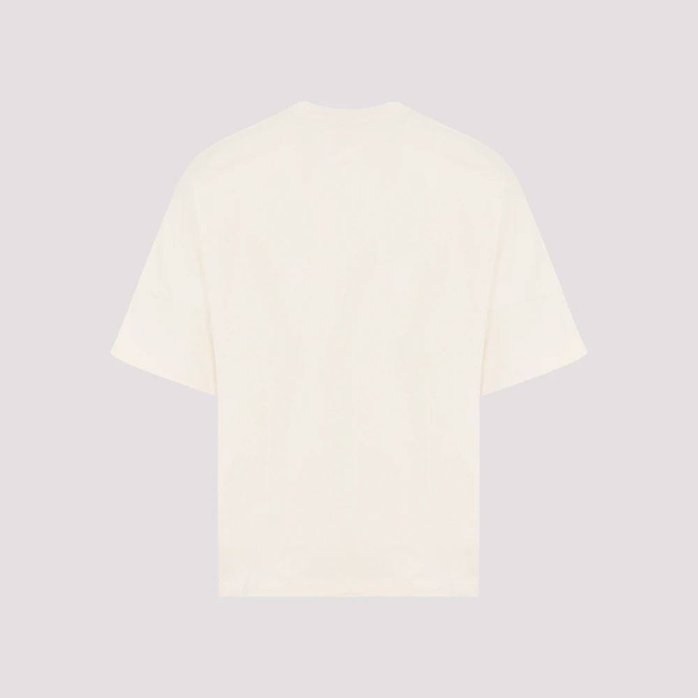 Bottega Veneta Leren Zak T-shirt Beige Heren
