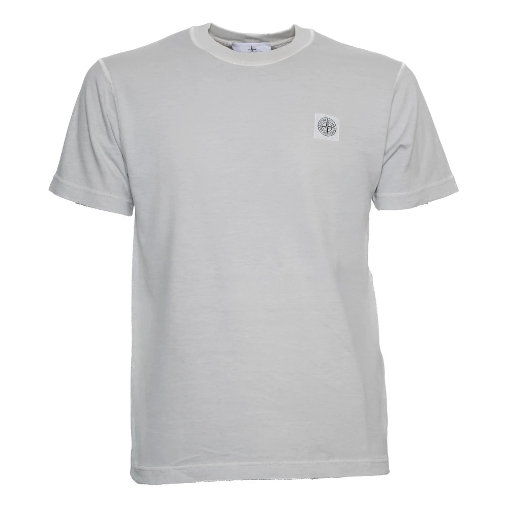 Stone Island Kompas Patch T-shirt in grijs Gray Heren