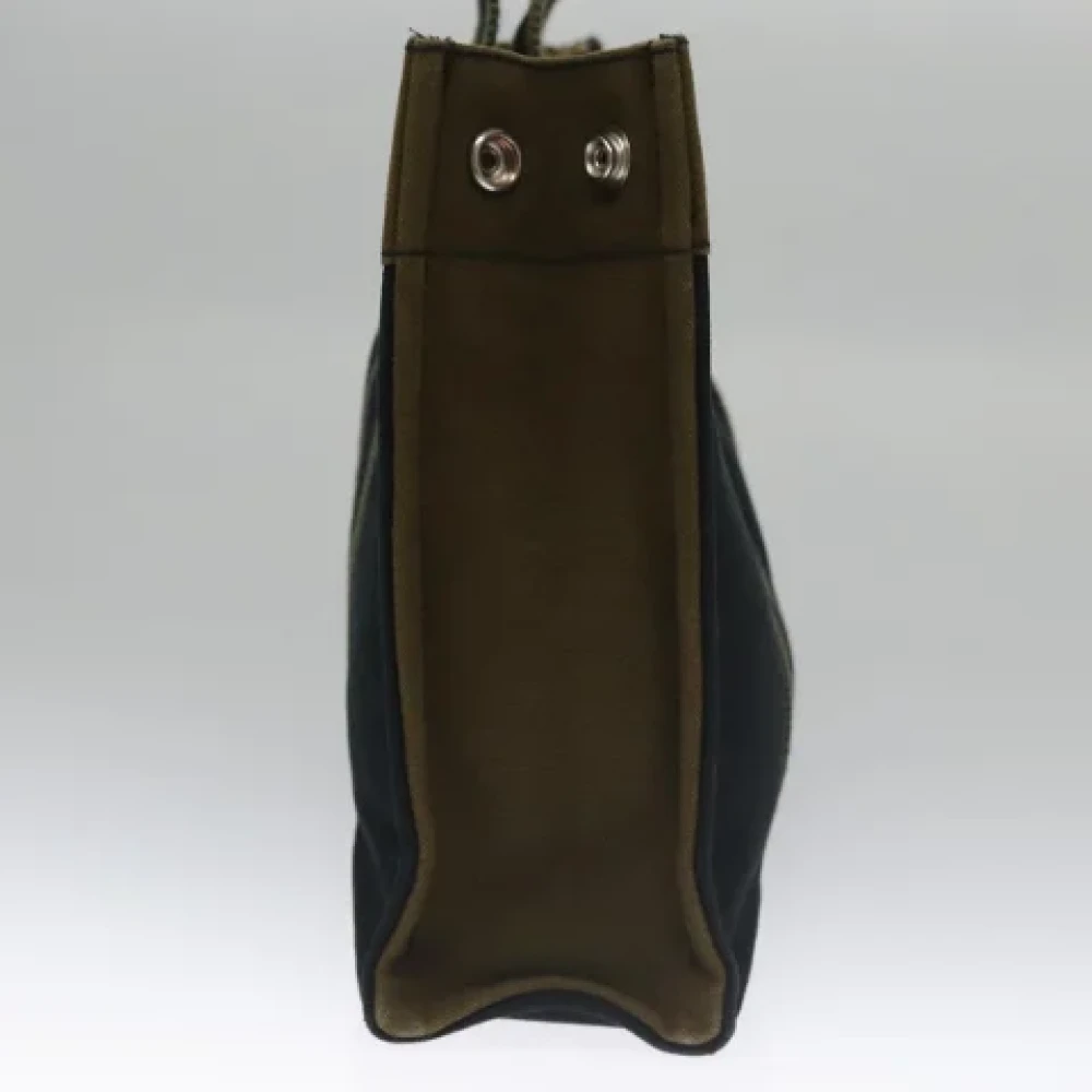 Hermès Vintage Pre-owned Canvas handbags Black Dames