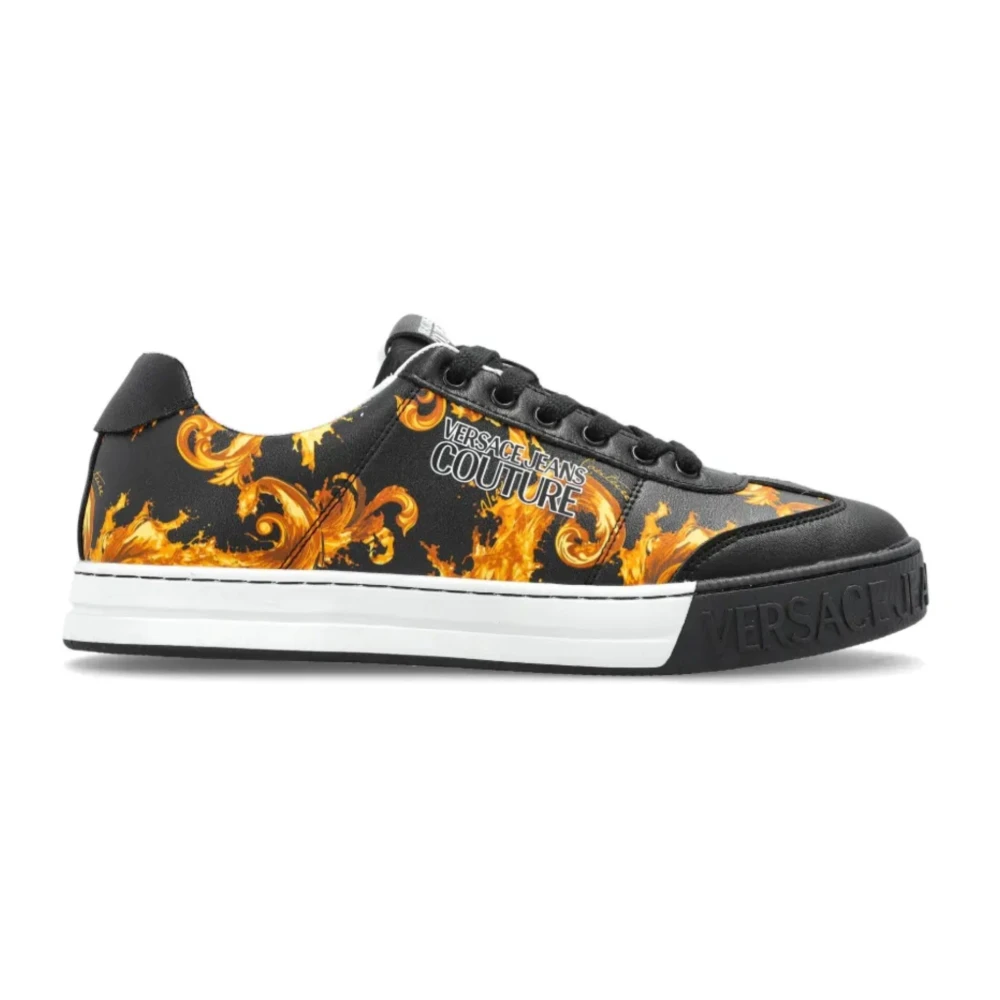 Versace Jeans Couture Sneaker met barok detail Heren Schoenen Veelkleurig Multicolor