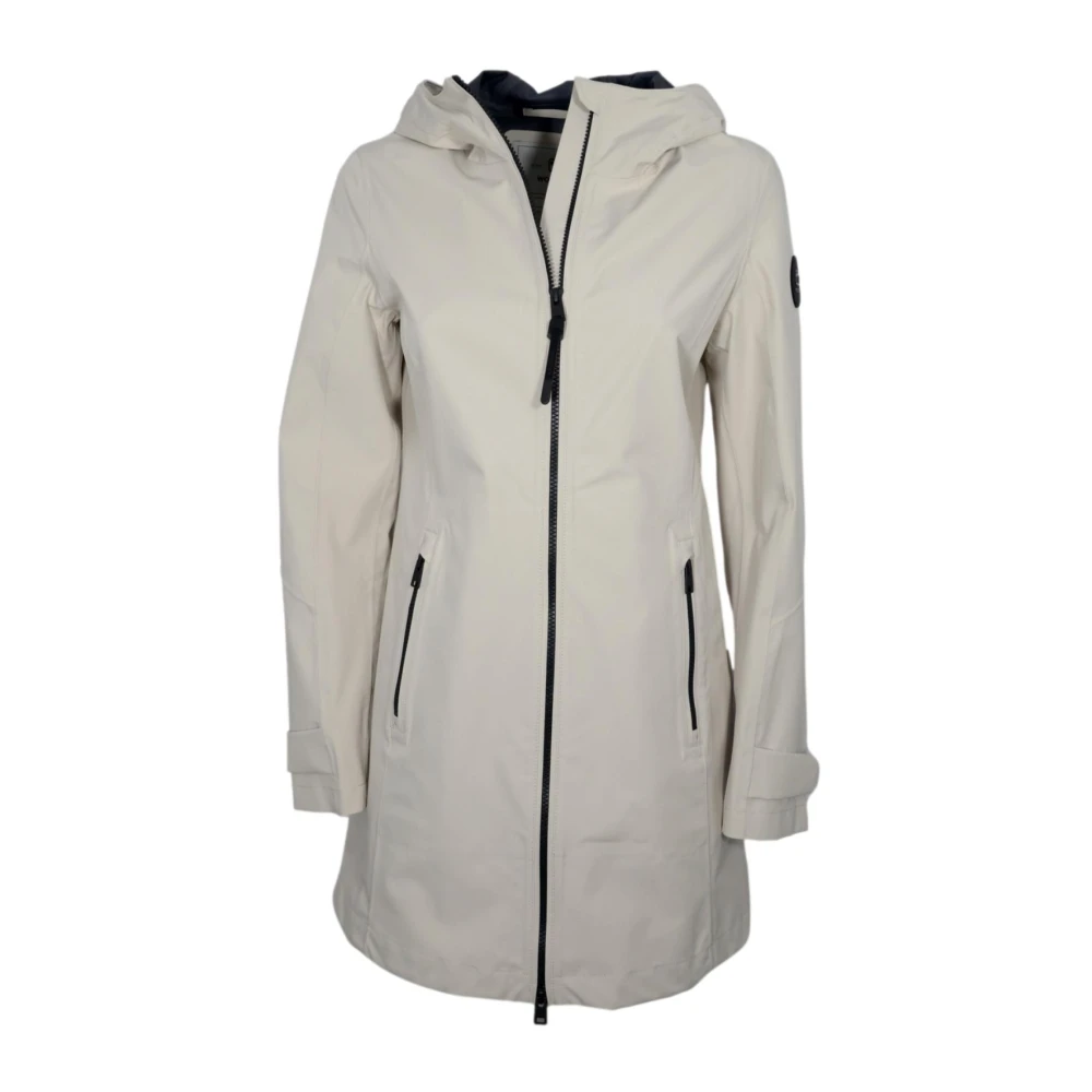 Woolrich Gray Light Oak Waterproof Summer Parka - Male - Parkas - M - Coats