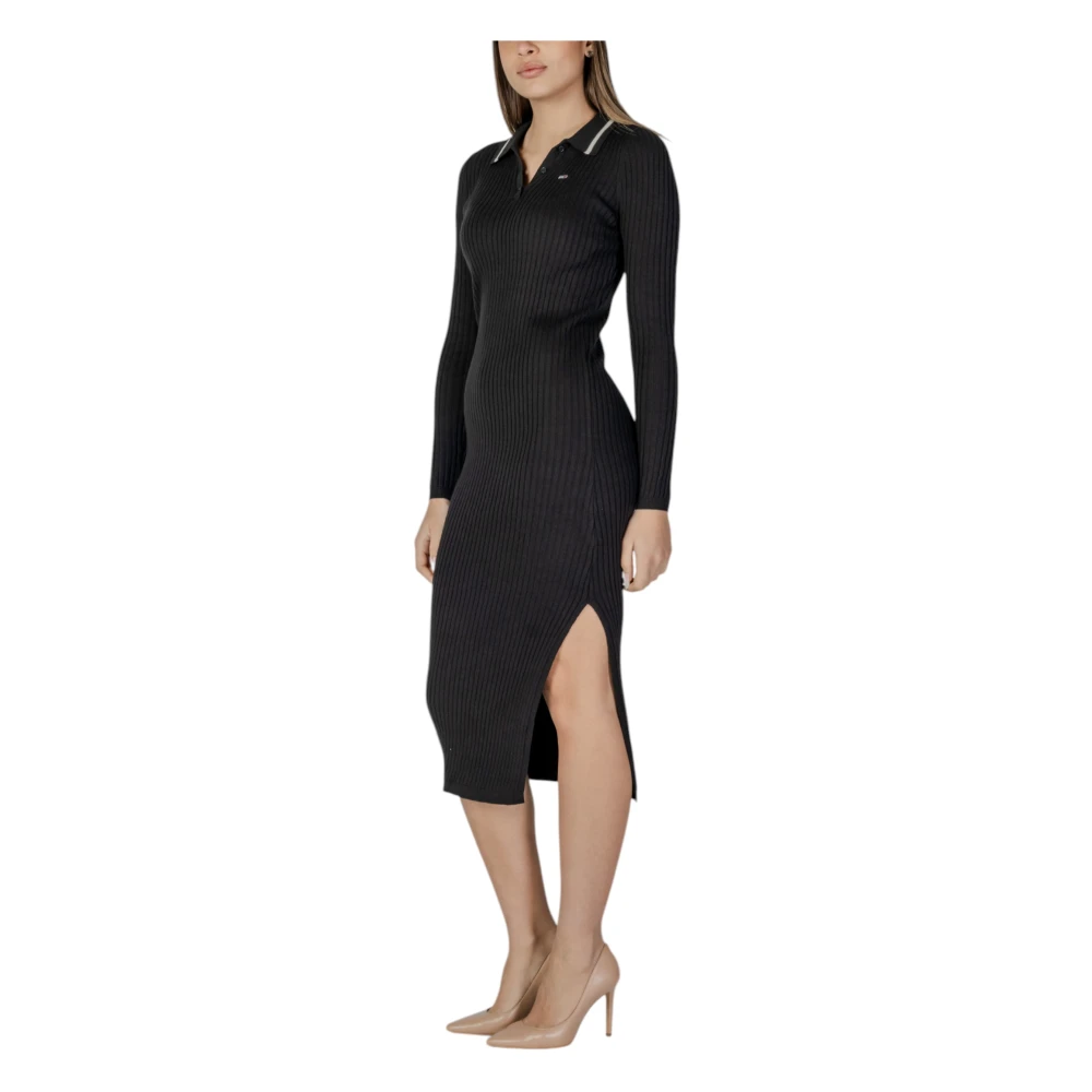 Tommy Jeans Lente Zomer Dames Midi Jurk Black Dames