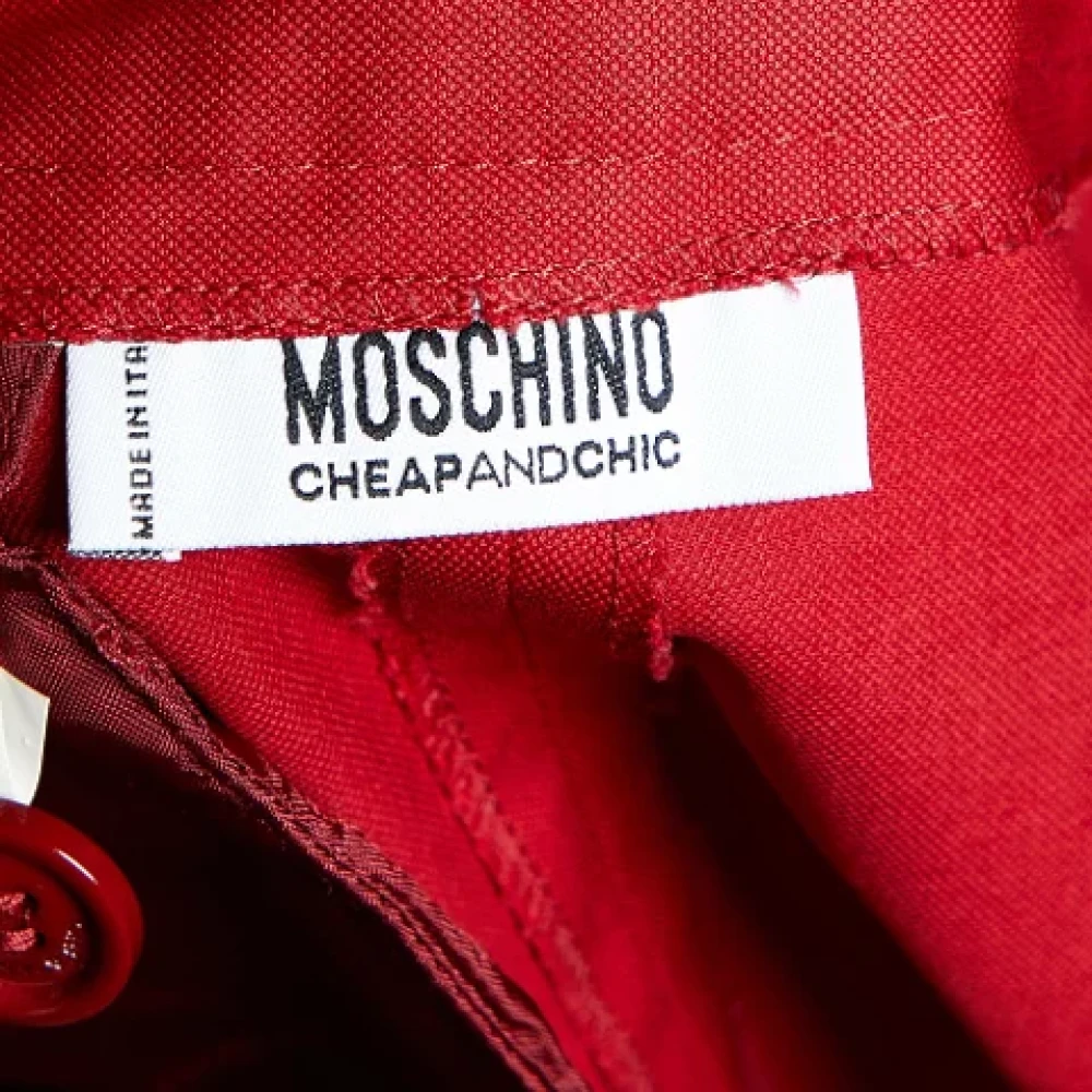 Moschino Pre-Owned Pre-owned Cotton bottoms Red Dames