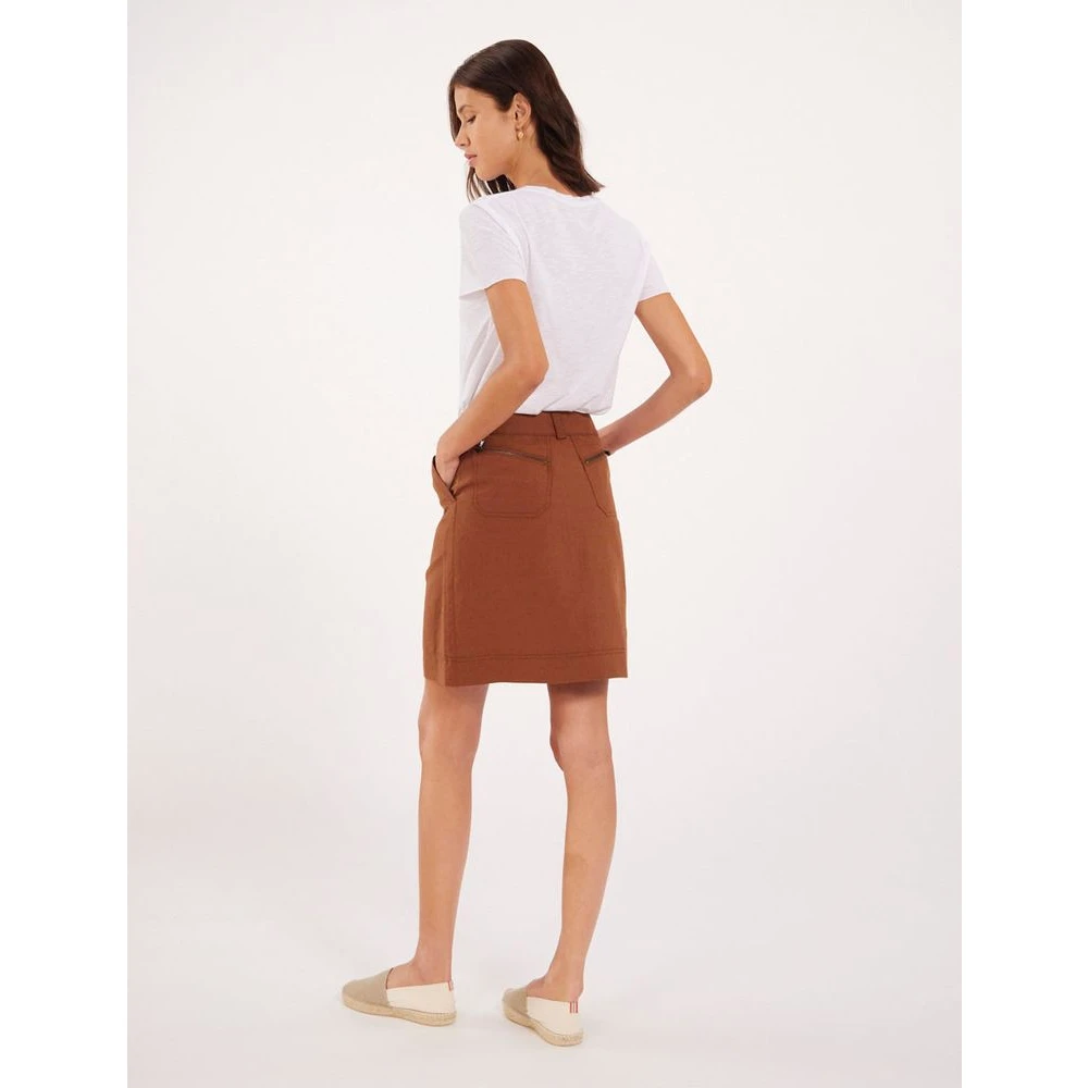Ines De La Fressange Paris Bruine Anny rok Brown Dames