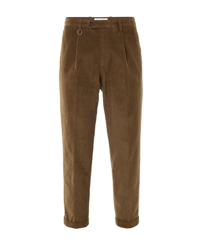 morkbruna-regular-fit-byxor-i-cord