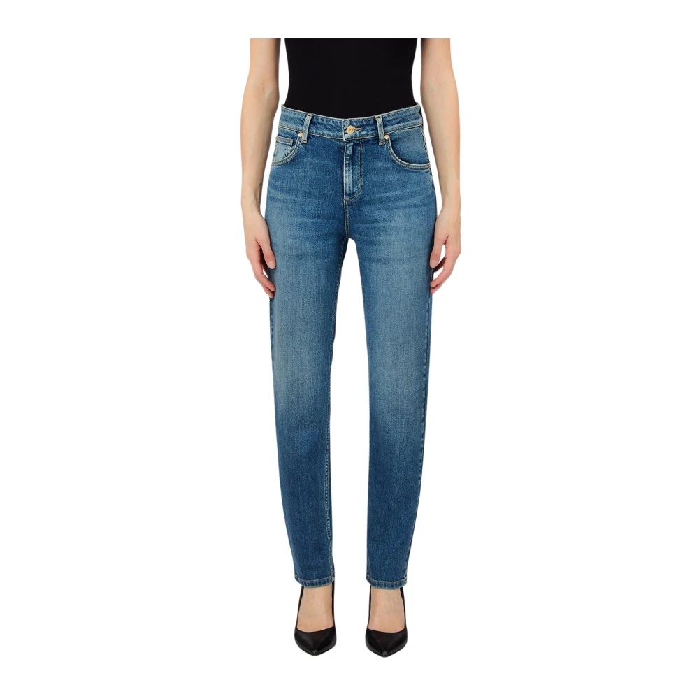Liu Jo Femme Bleu Jeans, Taille: W28 Jean Slim Taille Haute
