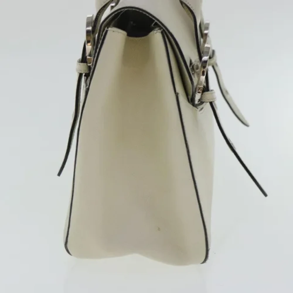 Salvatore Ferragamo Pre-owned Leather handbags White Dames