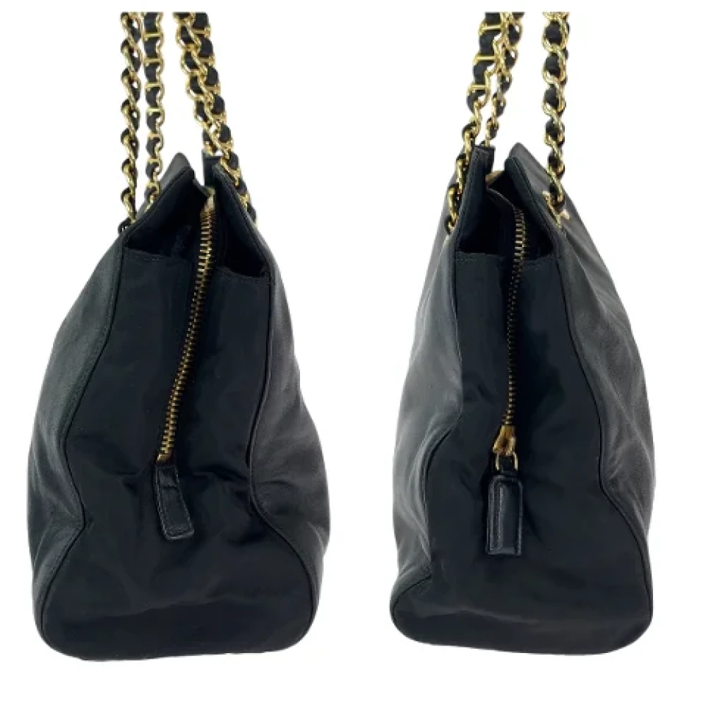 Prada Vintage Pre-owned Leather totes Black Dames