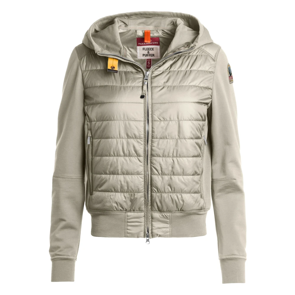 Parajumpers Women's Green Caelie Hybrid Sweat - Winter Jackets - M - Jackets