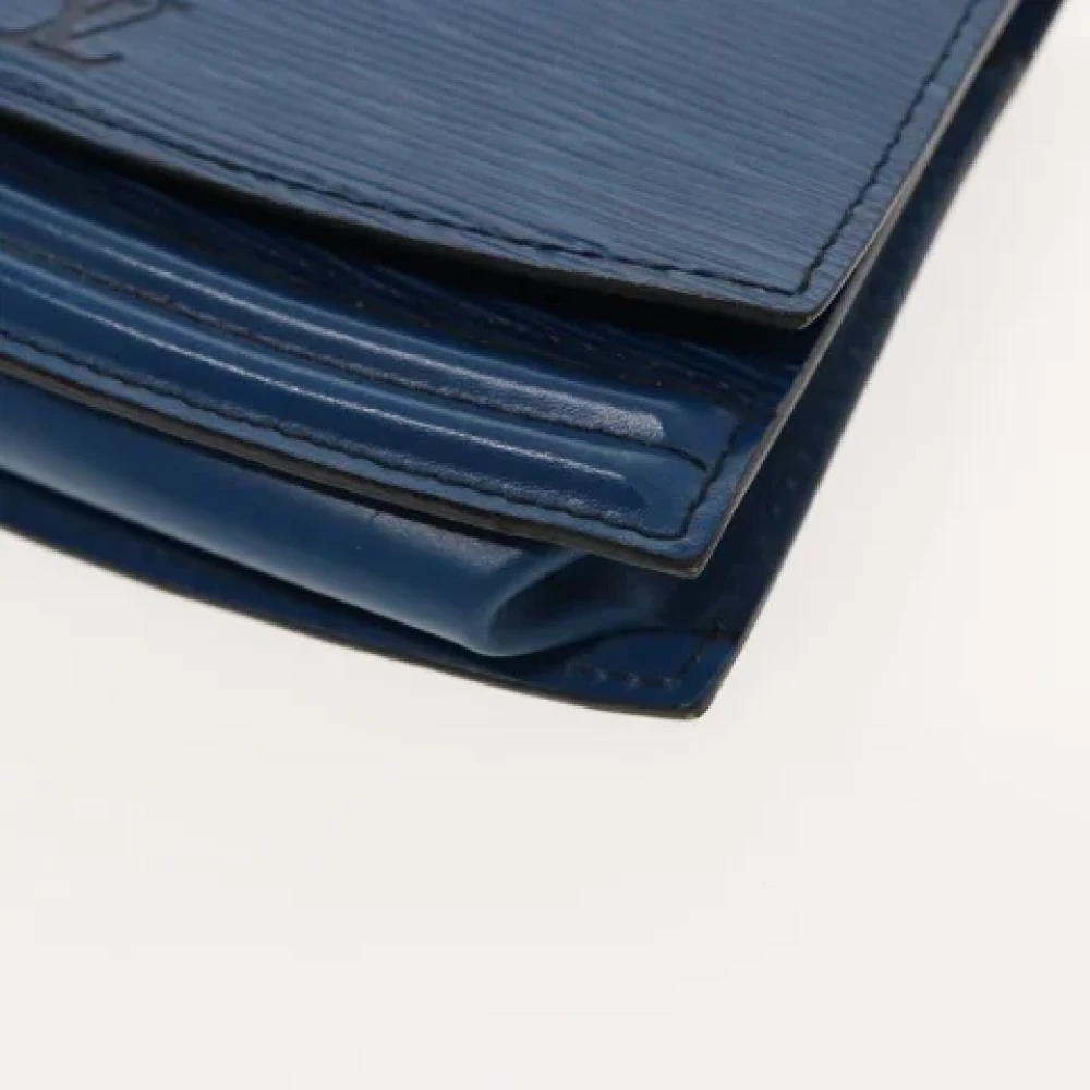 Louis Vuitton Vintage Pre-owned Leather pouches Blue Dames