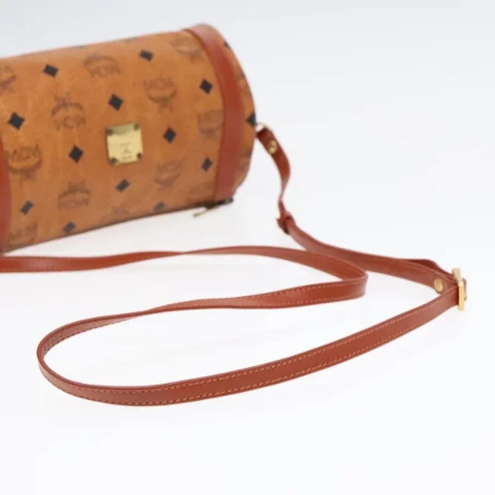 MCM Pre-owned Canvas shoulder-bags Brown Dames