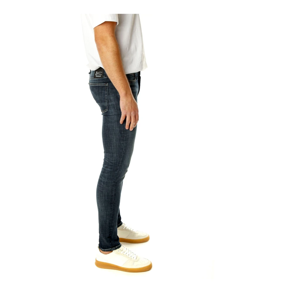 Denham Slim Fit Mid Waist Jeans Blue Heren