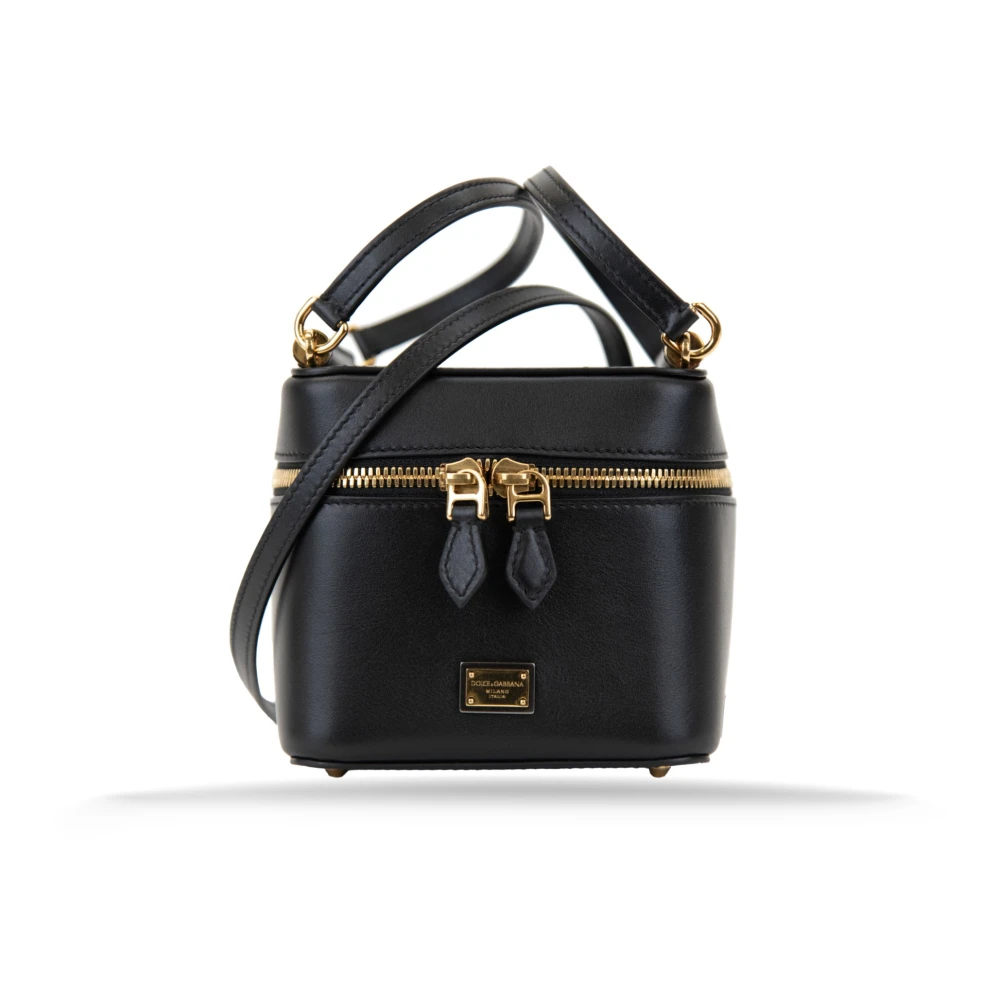 Dolce & Gabbana Donna Nero - Borsa A Tracolla In Pelle Con Specchio - Bags - One Size