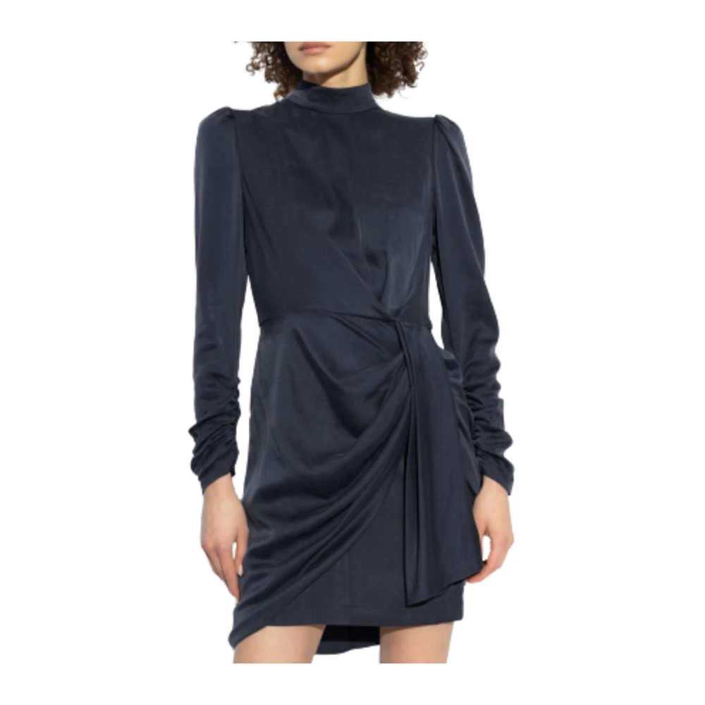 Zimmermann Navy Gedrapeerde Mini Jurk Blue Dames